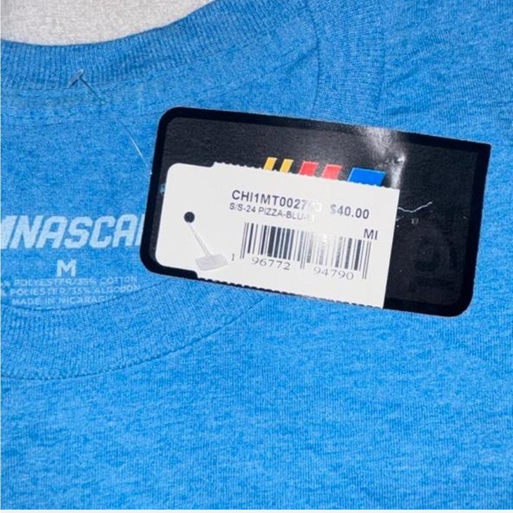 NASCAR Chicago Street Race July 2024 T Shirt Blue Pizza Graphic Mens Size Medium - Picture 3 of 6